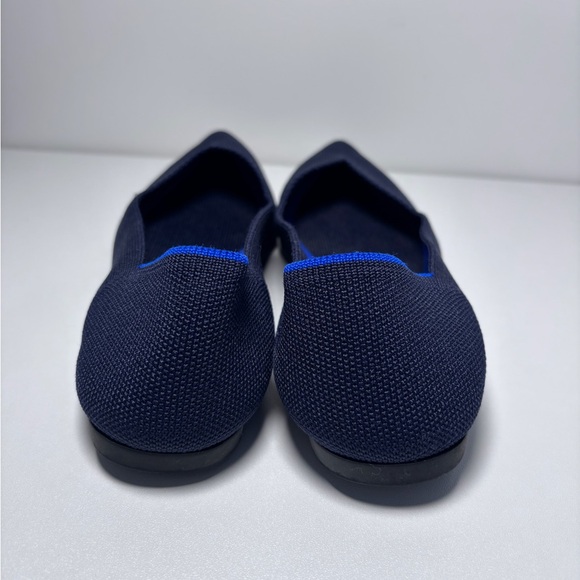 Rothy’s The Point Navy Slip On Knit Washable Classic Ballerina Flats Size 7.5 - Picture 4 of 7